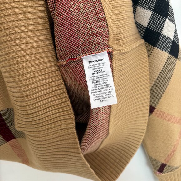 Burberry Vintage Check Wool Blend Cardigan - Picture 15 of 15